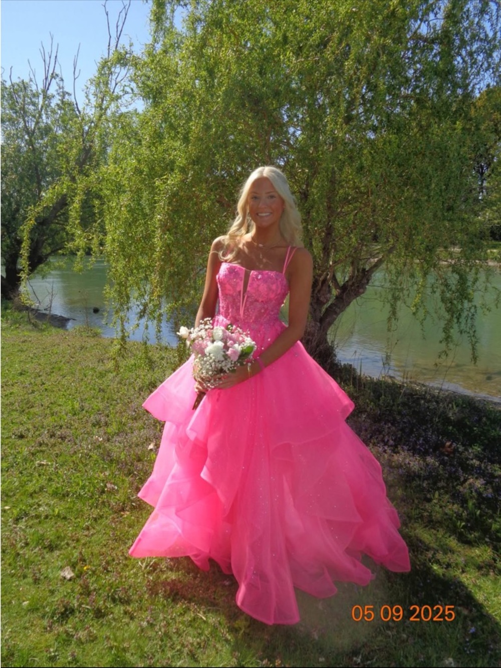 Nox Anabel bright pink prom or ball gown